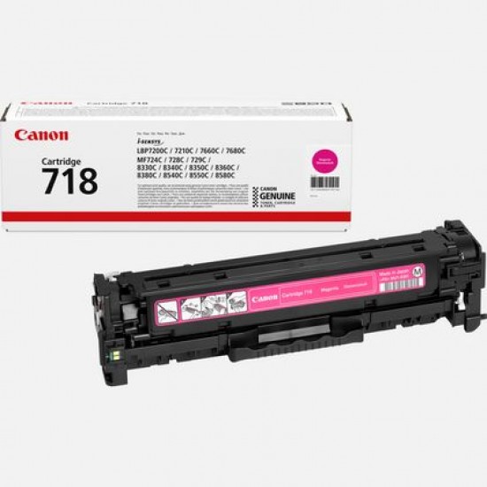 Canon Color Toner Cartridge CRG 718M (2660B002) Magenta Canon Color Toner Cartridge CRG 718M (2660B002) Magenta